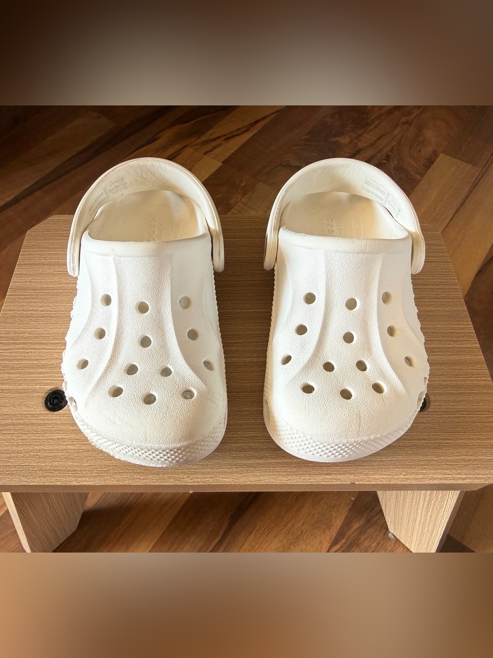 White Toddler Crocs sz9